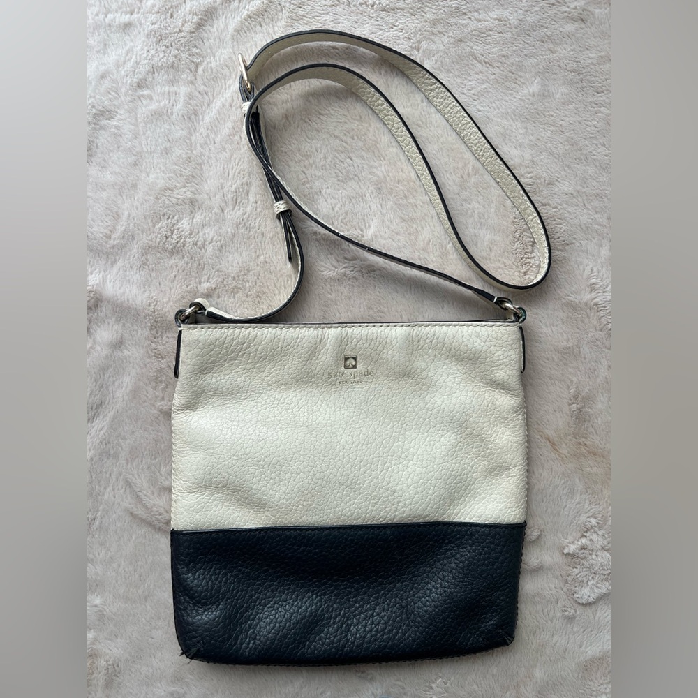 Kate Spade Black and Cream Crossbody Bag